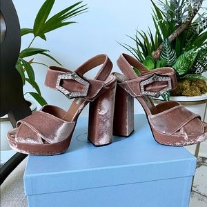 Authentic Prada chunk heels